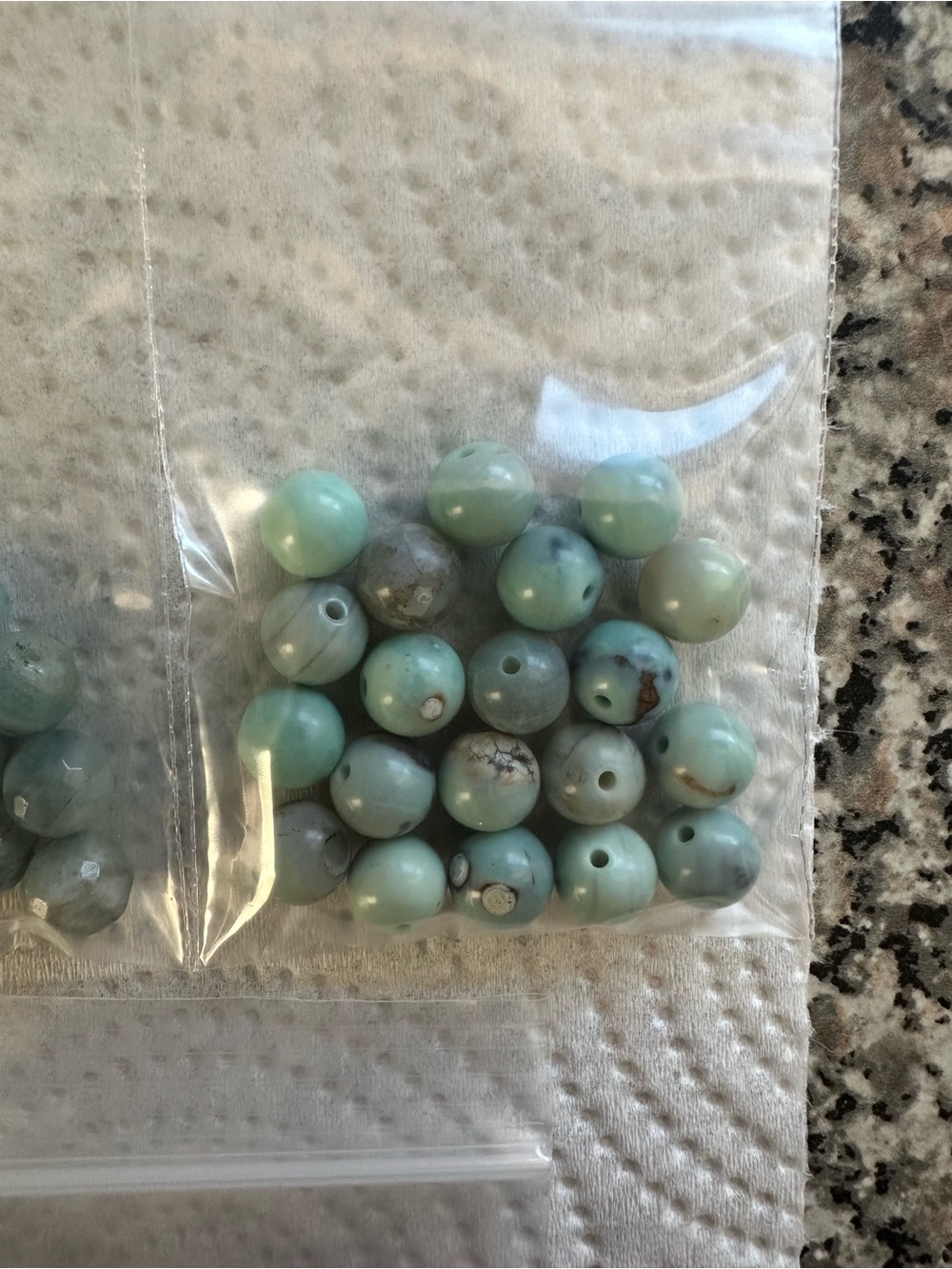 Assorted Beads Gemstone Blues Purples DIY Jewelry Bracelets NWOT - Picture 4 of 9